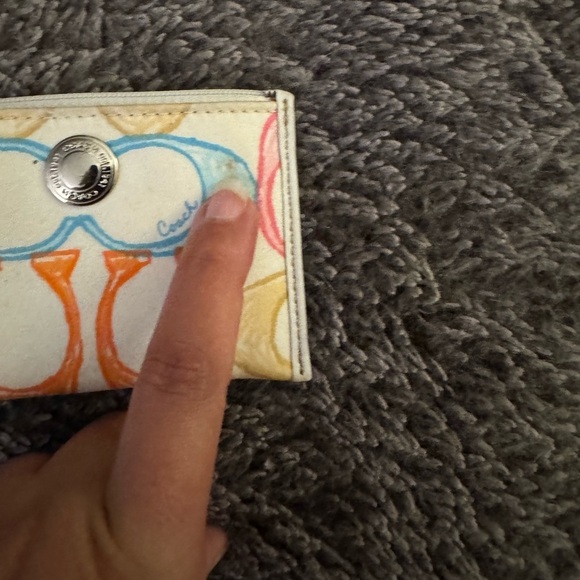 COACH Multicolor Signature Card Holder - Picture 5 of 7
